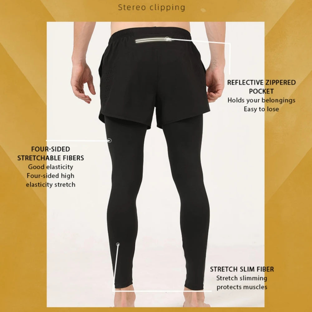 Men's Quick-Dry Two-in-One Sports Pants