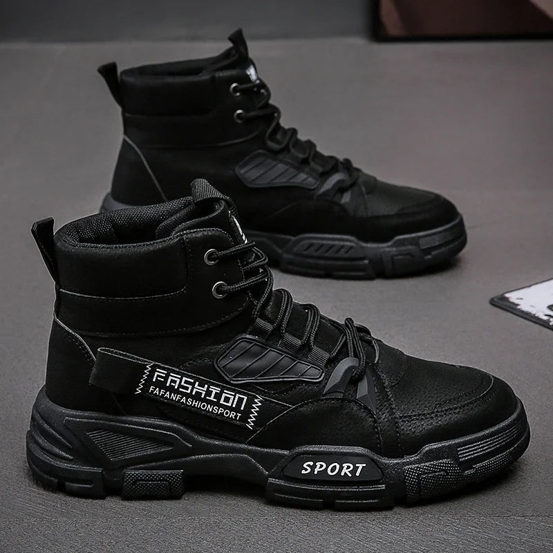 2024 Men's Spring Leather High-Top Boots