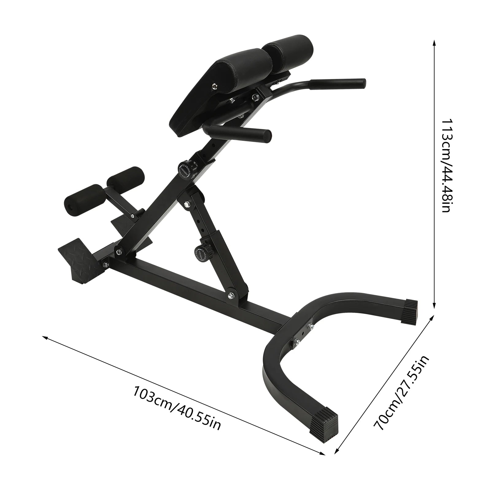 Adjustable Sit-Up Bench & Roman Chair for Full Body Workout
