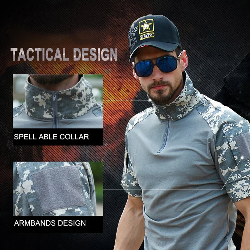 Camouflage Military Tactical Shirt for Men